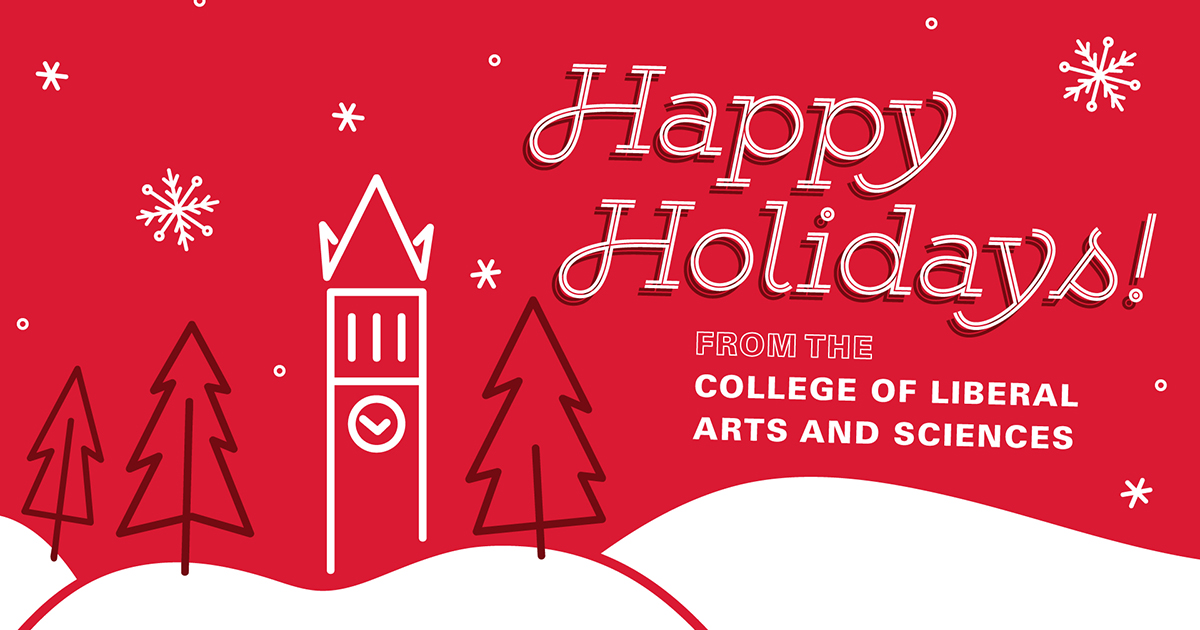 2020 holiday card • College of Liberal Arts and Sciences • Iowa State