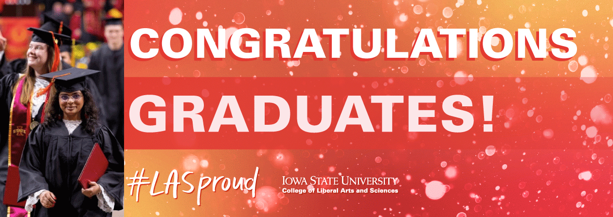 Congratulations Graduates header image with hashtag lasproud